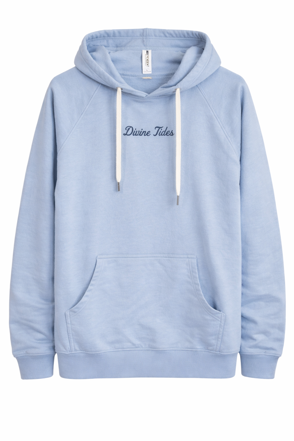 Divine Tides Lightweight Terry Hoodie - Misty Blue