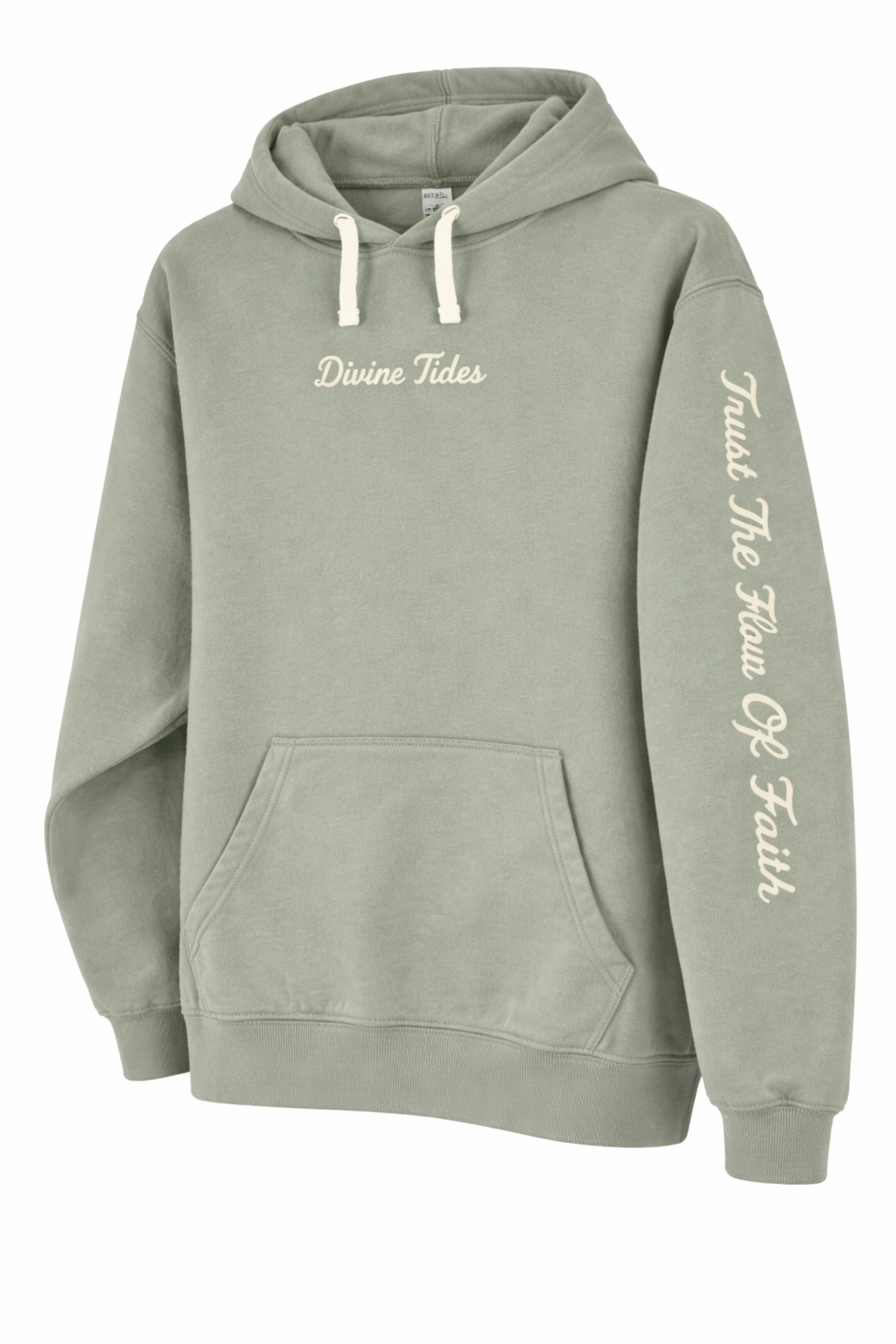 "Trust the flow of faith" Hoodie - Sage