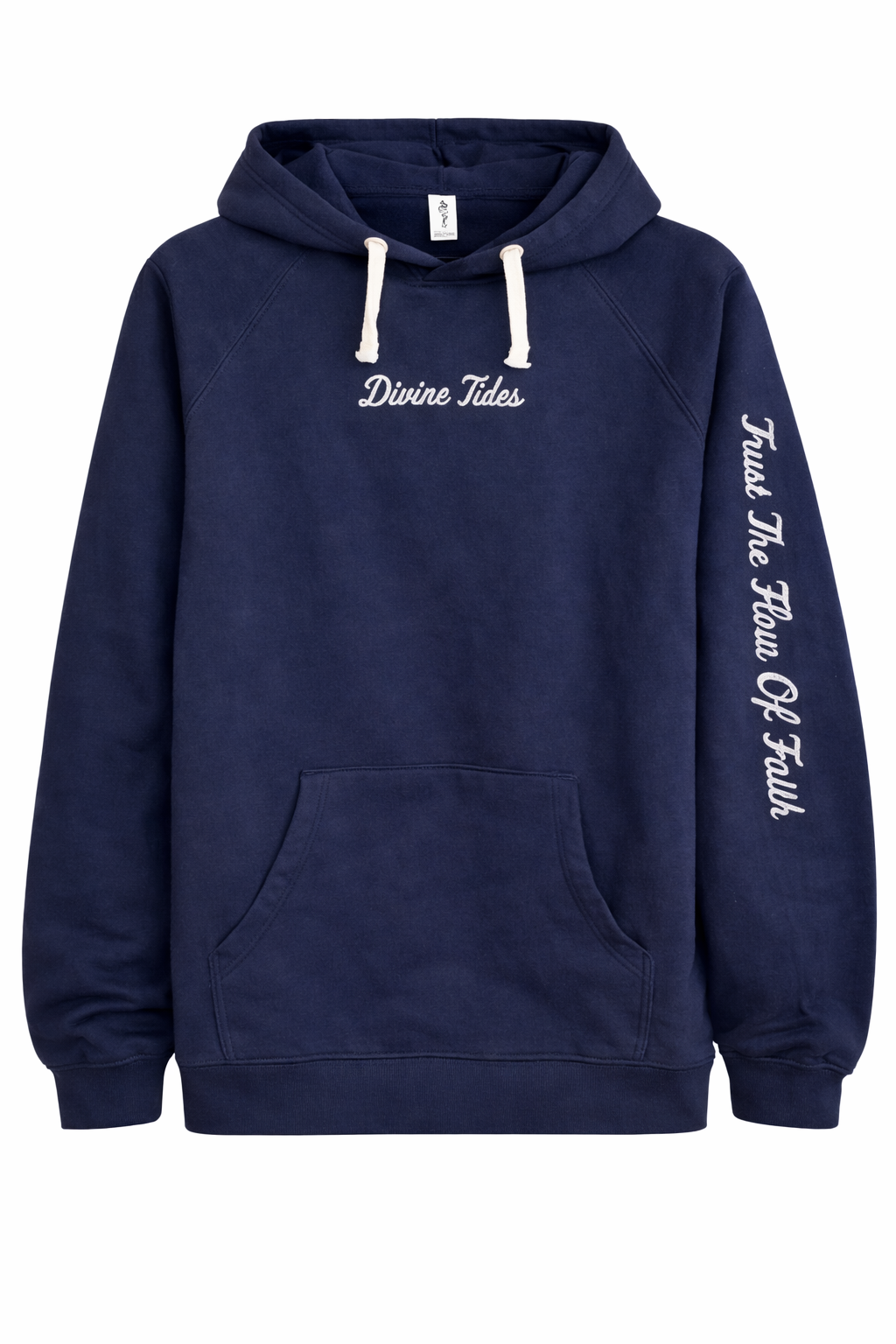 "Trust the flow of faith" Hoodie - Vintage Blue