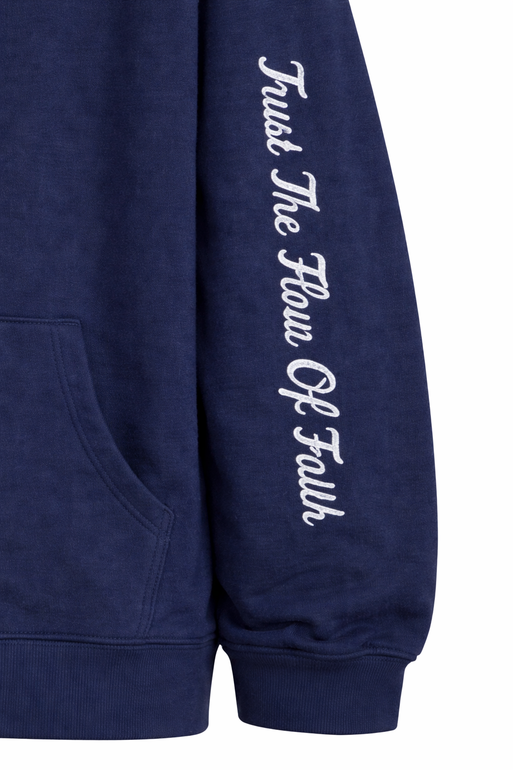 "Trust the flow of faith" Hoodie - Vintage Blue