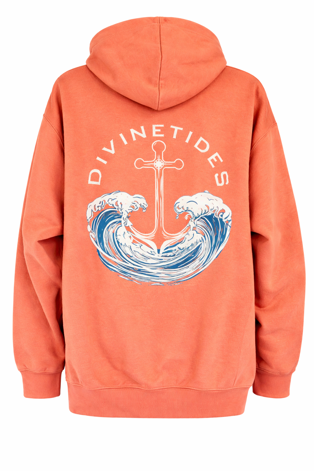 "Trust the flow of faith" Hoodie - Vintage Orange
