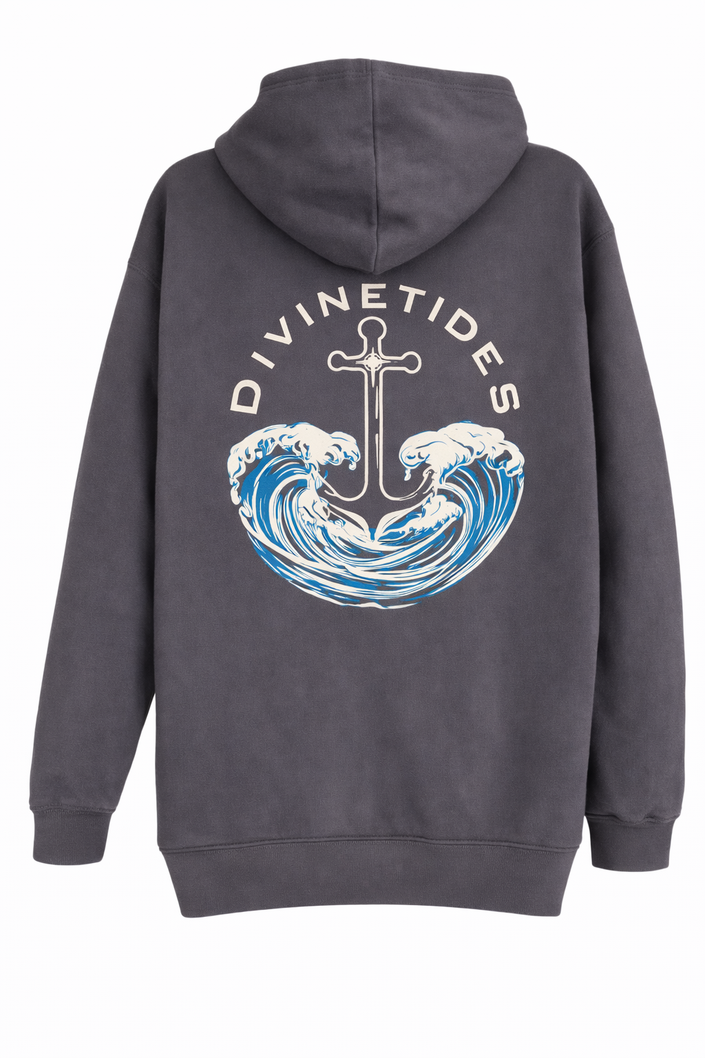 "Trust the flow of faith" Hoodie - Vintage Granite