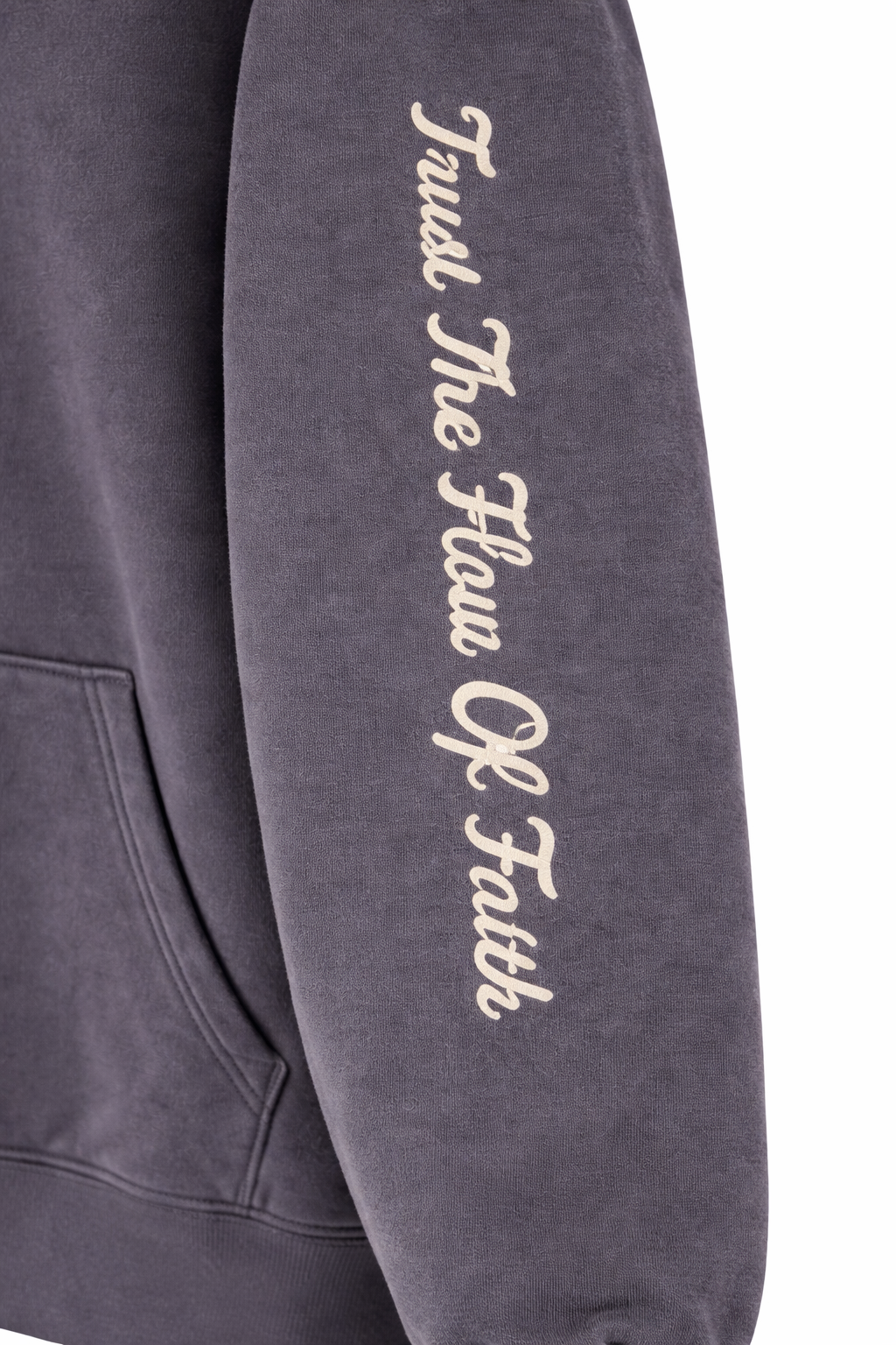 "Trust the flow of faith" Hoodie - Vintage Granite