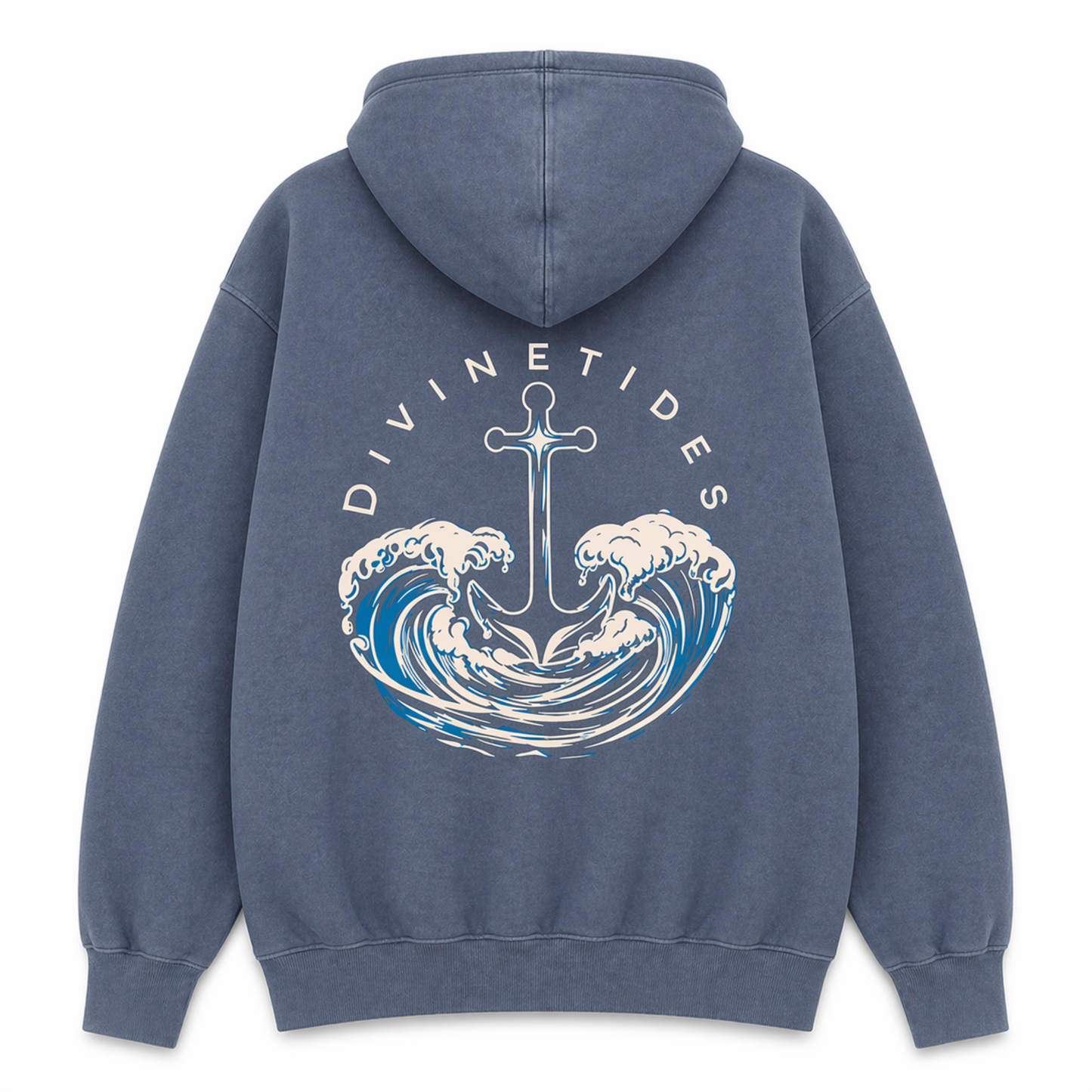 "Trust the flow of faith" Hoodie - Marine