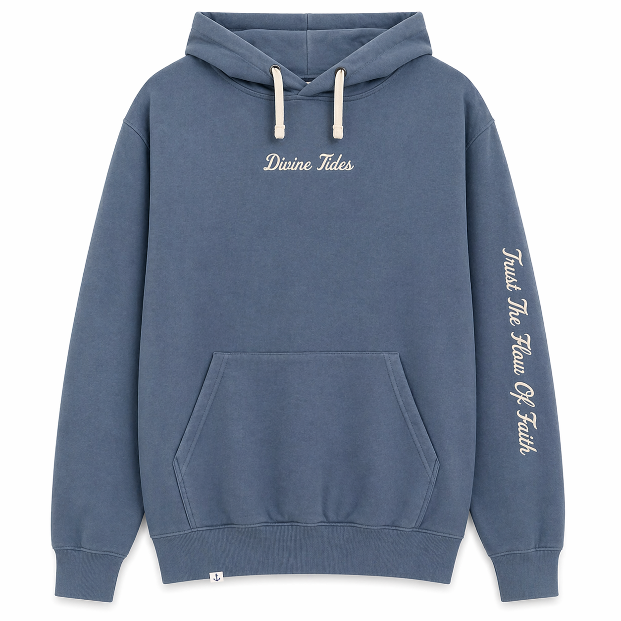 "Trust the flow of faith" Hoodie - Marine