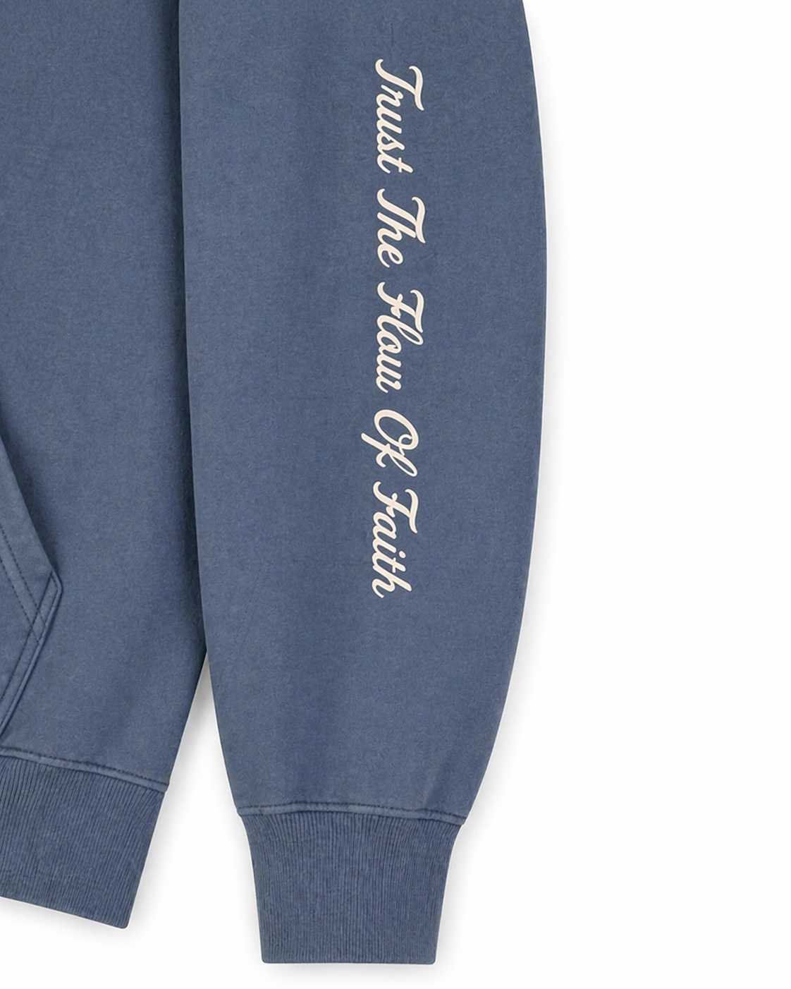 "Trust the flow of faith" Hoodie - Marine